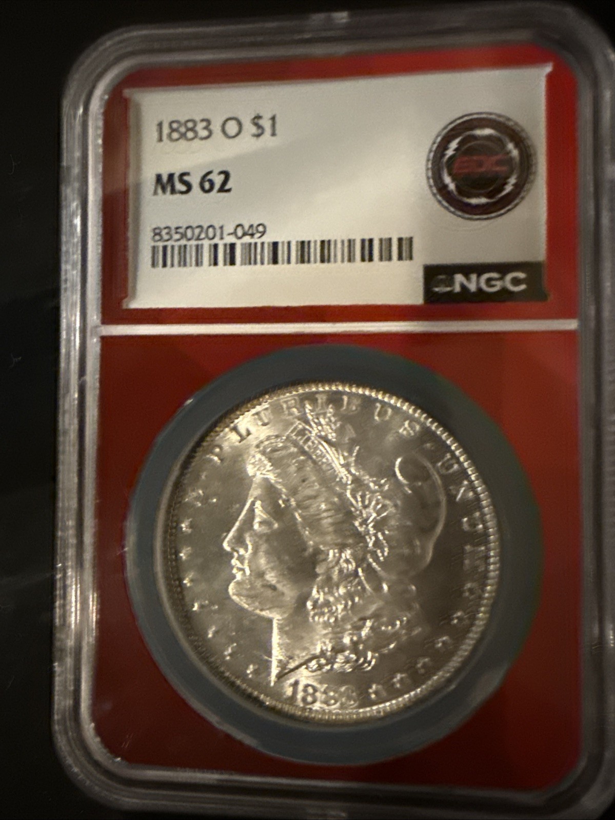 1883 O $1 MS 62 EDC NGC