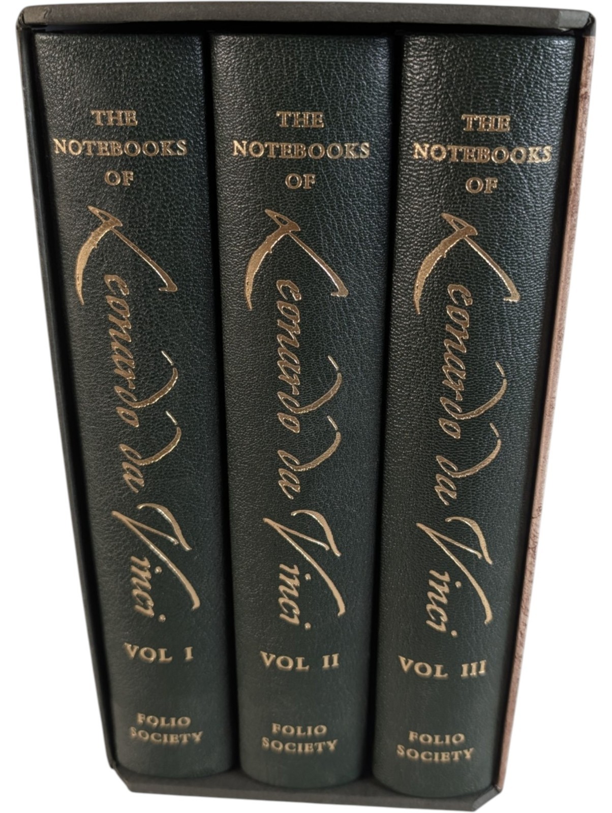 Leonardo da Vinci Notebooks Folio Society MacCurdy 2009 3 Volume Set HC Slipcase