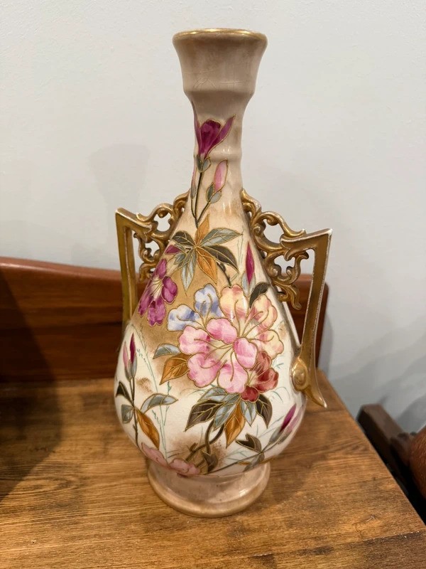 Antique Royal Bonn 1755 Floral Porcelain Vase Germany Antique Royal Bonn 1755 Floral Porcelain Vase Germany