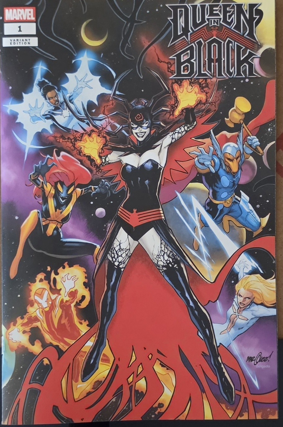 Queen In Black#1Q David Marquez Connecting Variant Cover NM Queen In Black#1Q David Marquez Connecting Variant Cover NM