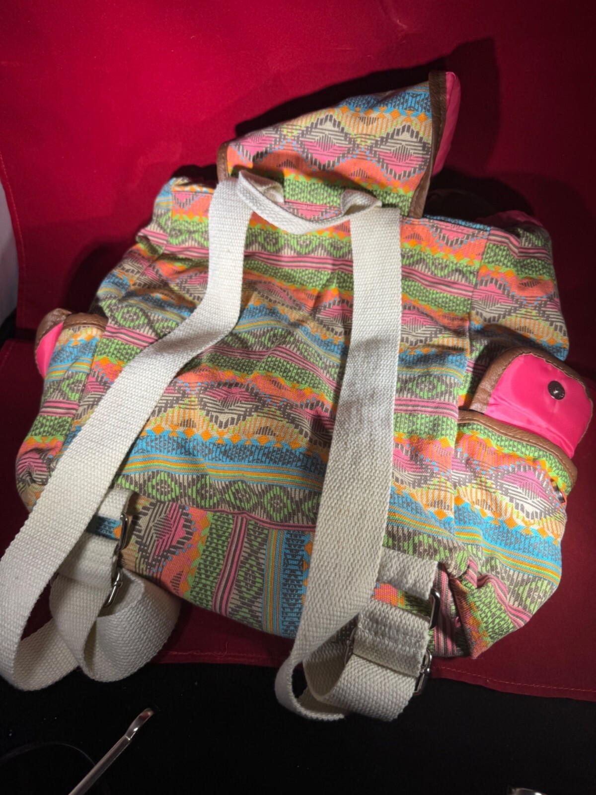 Colorful Bohemian Backpack With Adjustable Straps & Multiple Pockets       29-11