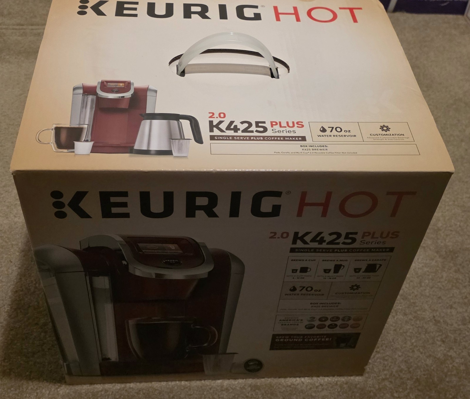 NIB *NEW* Keurig 2.0 Model K425 PLUS Hot Brewer NIB *NEW* Keurig 2.0 Model K425 PLUS Hot Brewer