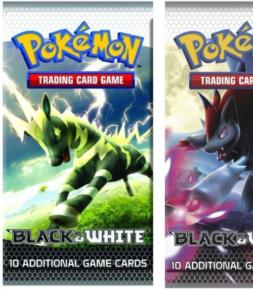2011 - 2013 Pokemon Card Game (TCG) - BLACK & WHITE SERIES - Empty Card Wrappers