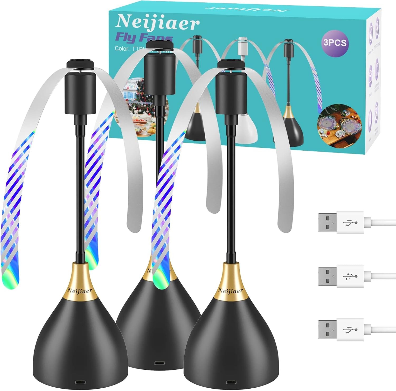 Fly Fans for Table,3 PACK Fly Repellent Fan Upgraded Keep Flies Away For Home,m Fly Fans for Table,3 PACK Fly Repellent Fan Upgraded Keep Flies Away For Home,m