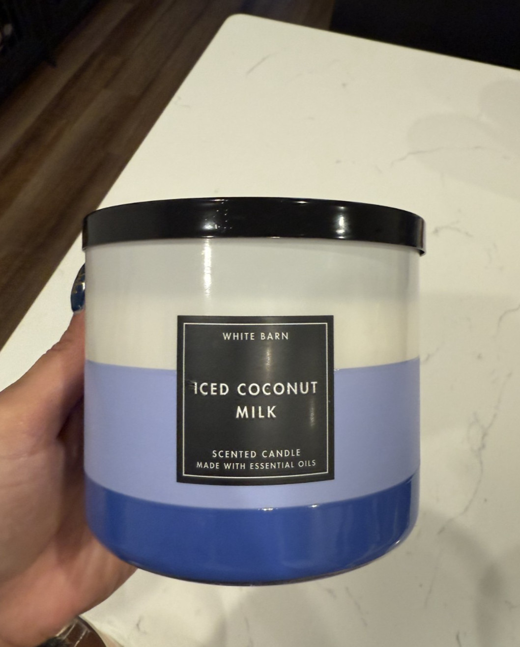 Bath & Body Works ICED COCONUT MILK 3-Wick Candle NEW Discontinued 14.5 oz