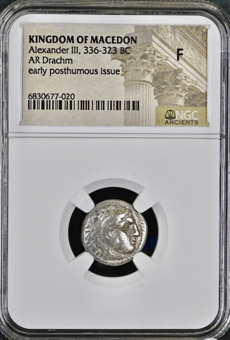Alexander The Great 336BC-323BC Silver Coin NGC Graded Kingdom Macedon Greek
