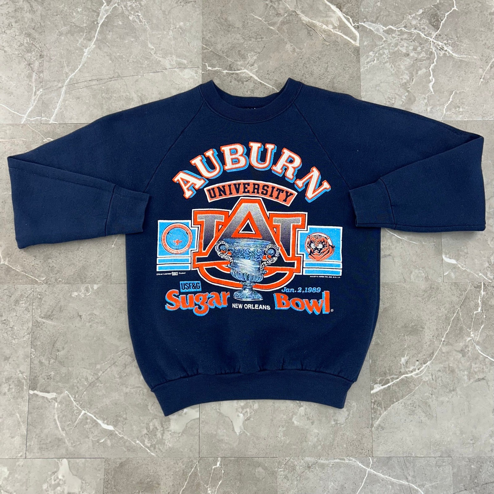 80s Vintage Auburn Tigers Sweatshirt Mens Small Sugar Bowl 1989 Crewneck 80s Vintage Auburn Tigers Sweatshirt Mens Small Sugar Bowl 1989 Crewneck