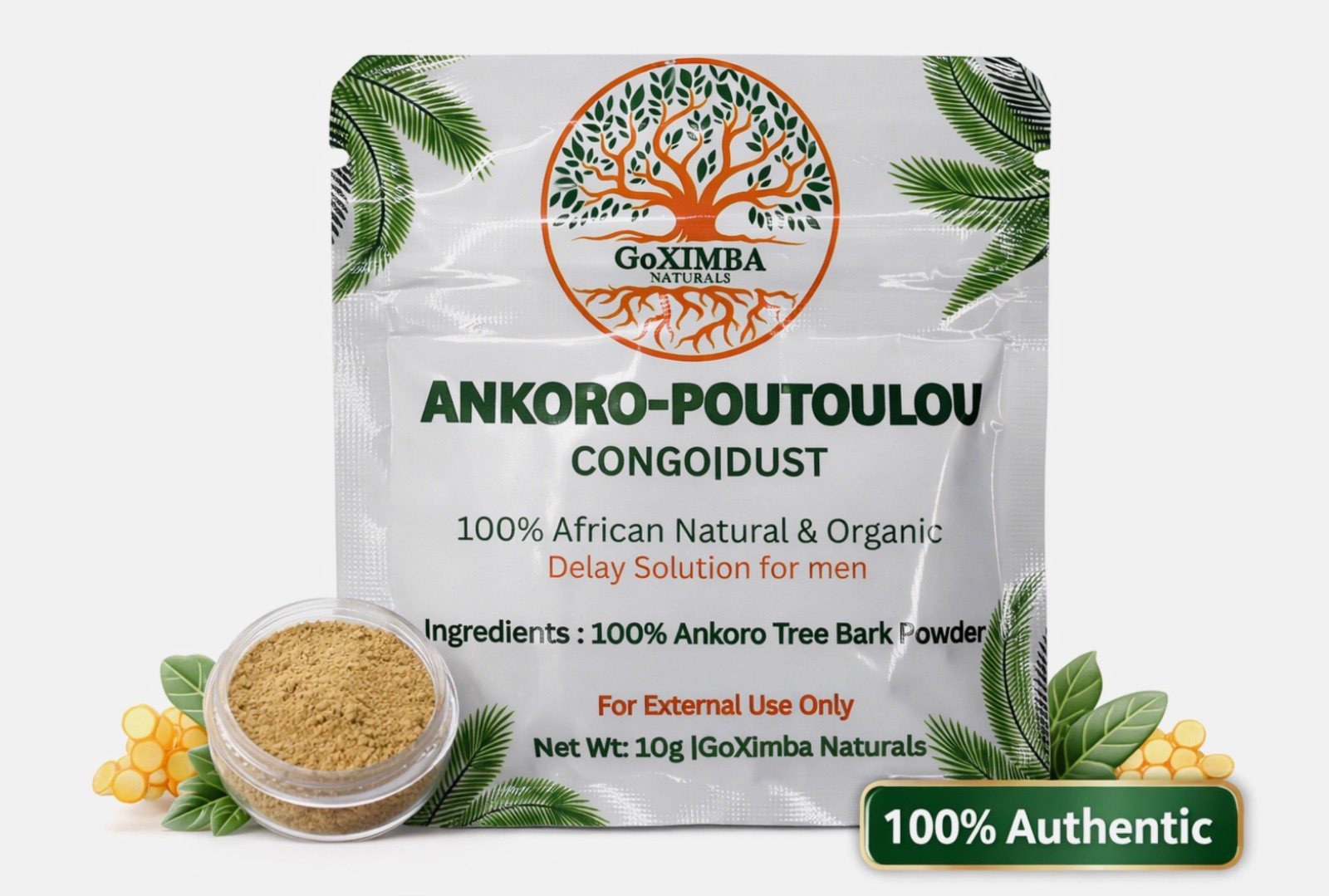 Ankoro Poutoulou Congo dust|Natural delay, highly effective💦 Powder  10 Grs bag