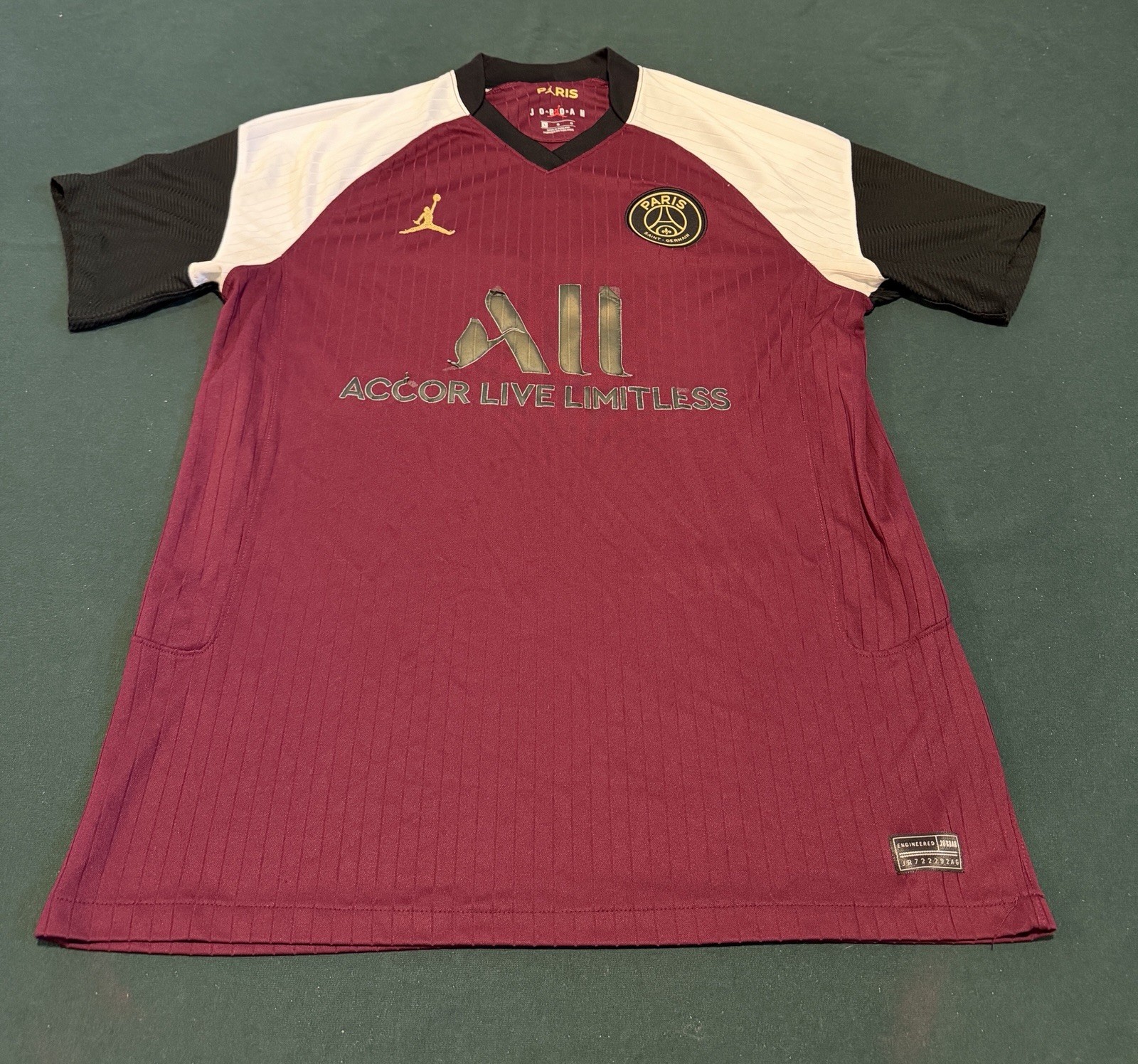 Jordan PSG Paris Saint-Germain 2020 2021 Bordeaux Jersey Mens Large CK7825-612