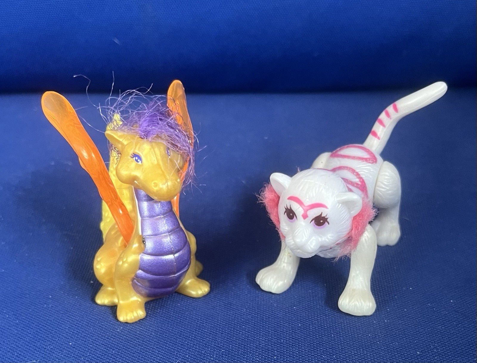 Vintage 1996 Tonka Littlest Pet Shop Dragon White Tiger Action Figures Lot Vintage 1996 Tonka Littlest Pet Shop Dragon White Tiger Action Figures Lot
