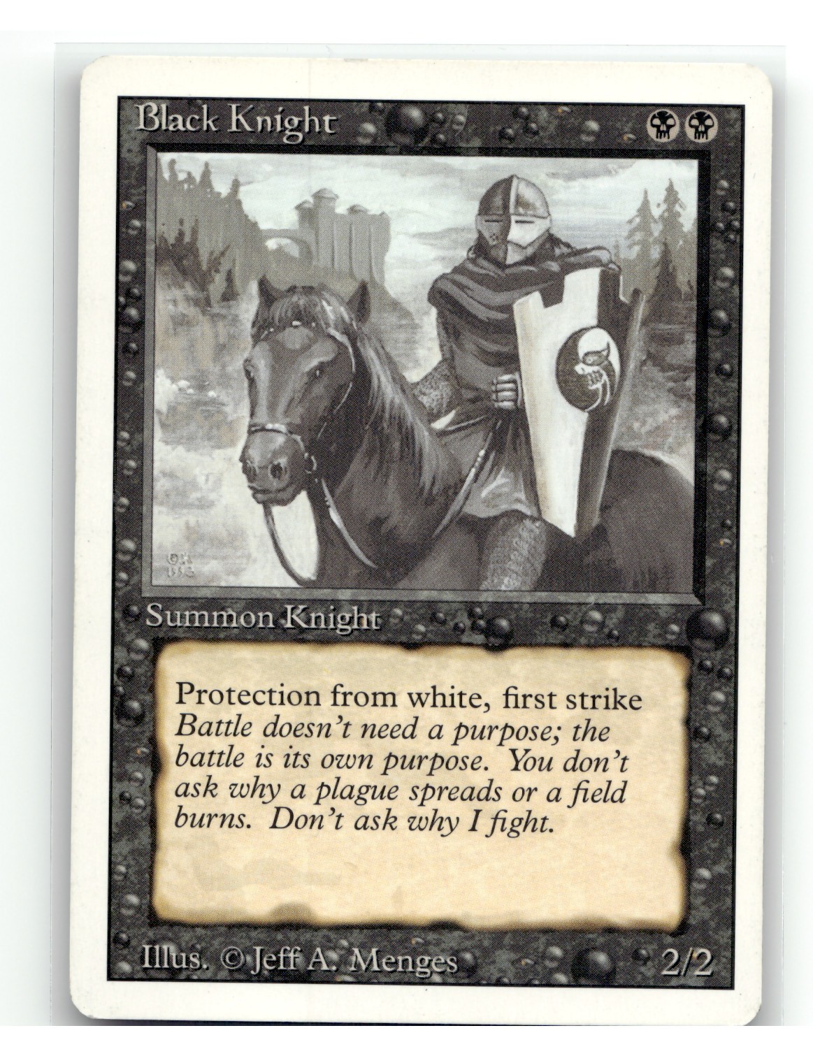 Magic: The Gathering Unlimited Edition Black Knight
