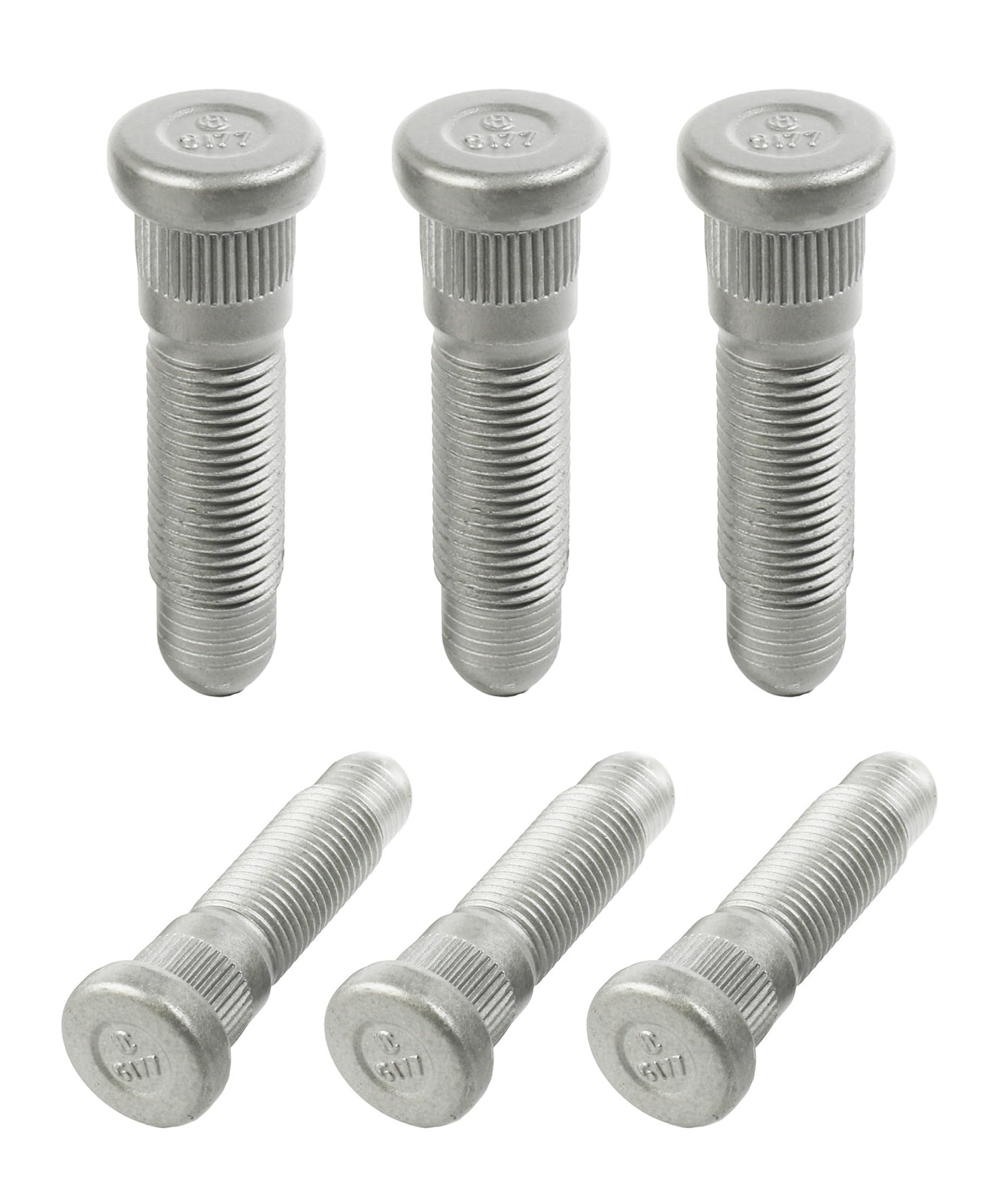 RACOONA 6PCS Wheel Studs,M14 x 1.50 & 31mm Long Lug Studs Serrated Wheel Stud,Wh