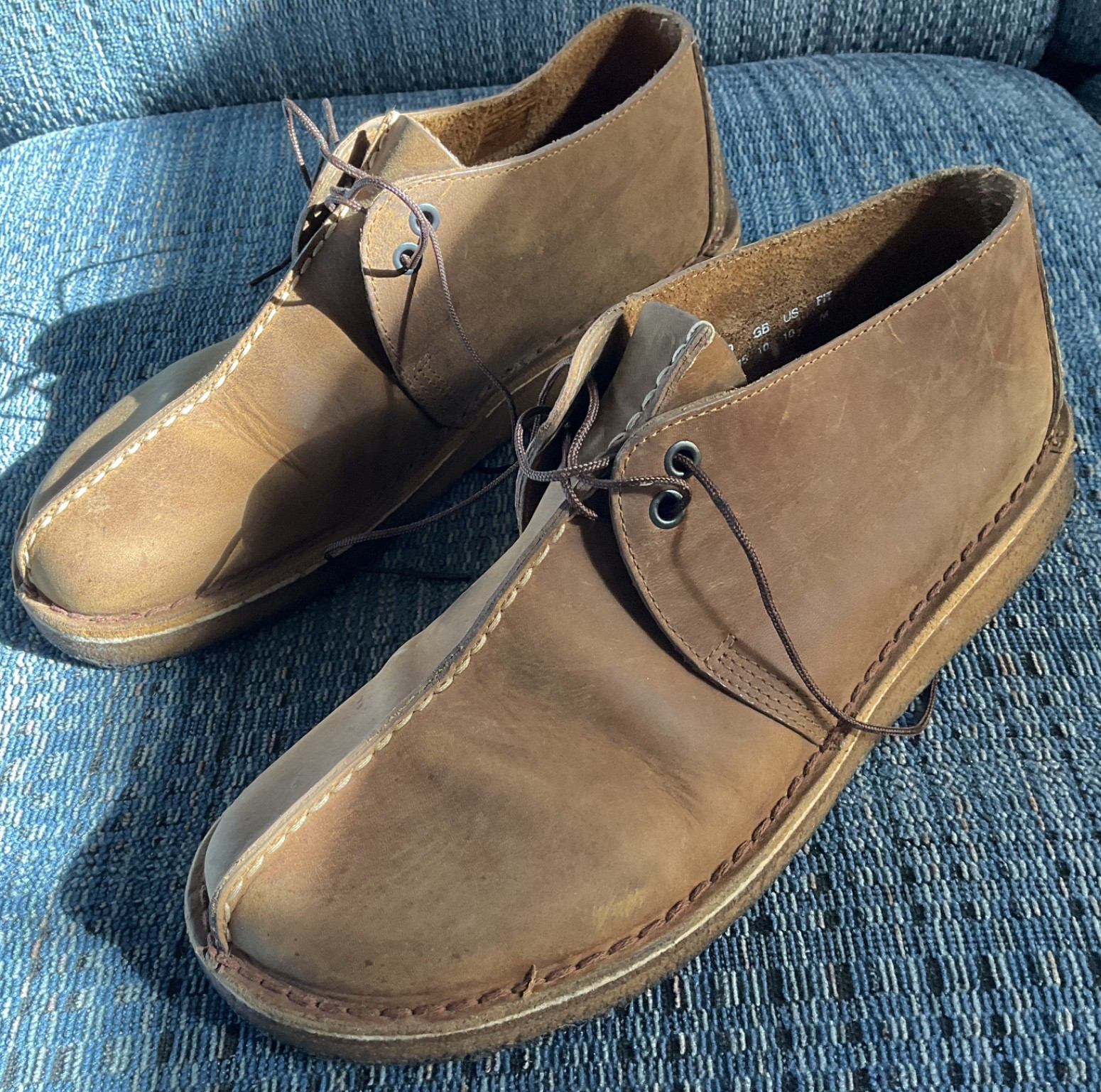 Clarks Originals Desert Trek Brown Leather Men’s Size 10.5. Good