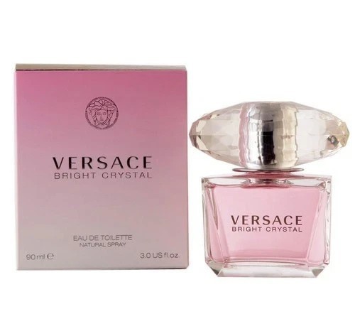 USA-Versace Pink Bright Crystal Toilette, Perfume for Women, 3 Oz