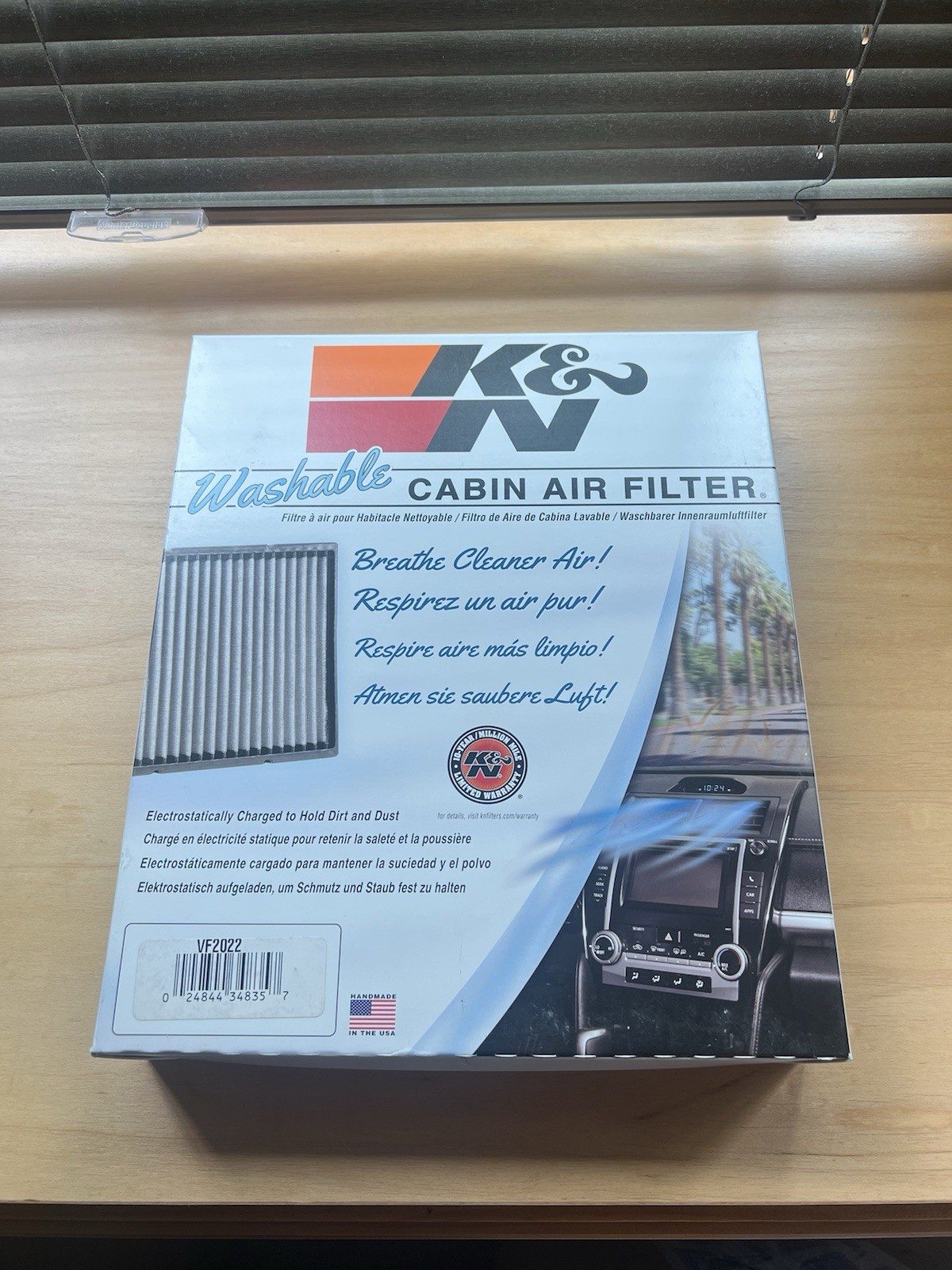 Two K&N VF2022 Cabin Air Filters(2) Acura EL Legend RSX Honda Civic CRV Element