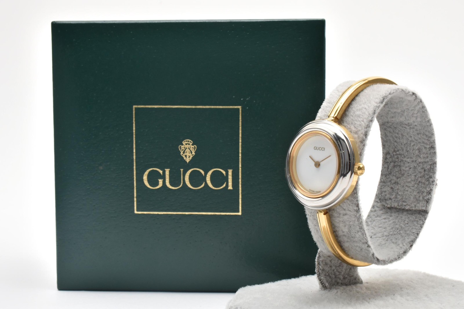 [N Mint w/Box] Gucci 11/12.2 Change Bezel 12 Colors Gold Women's Quartz Watch JP
