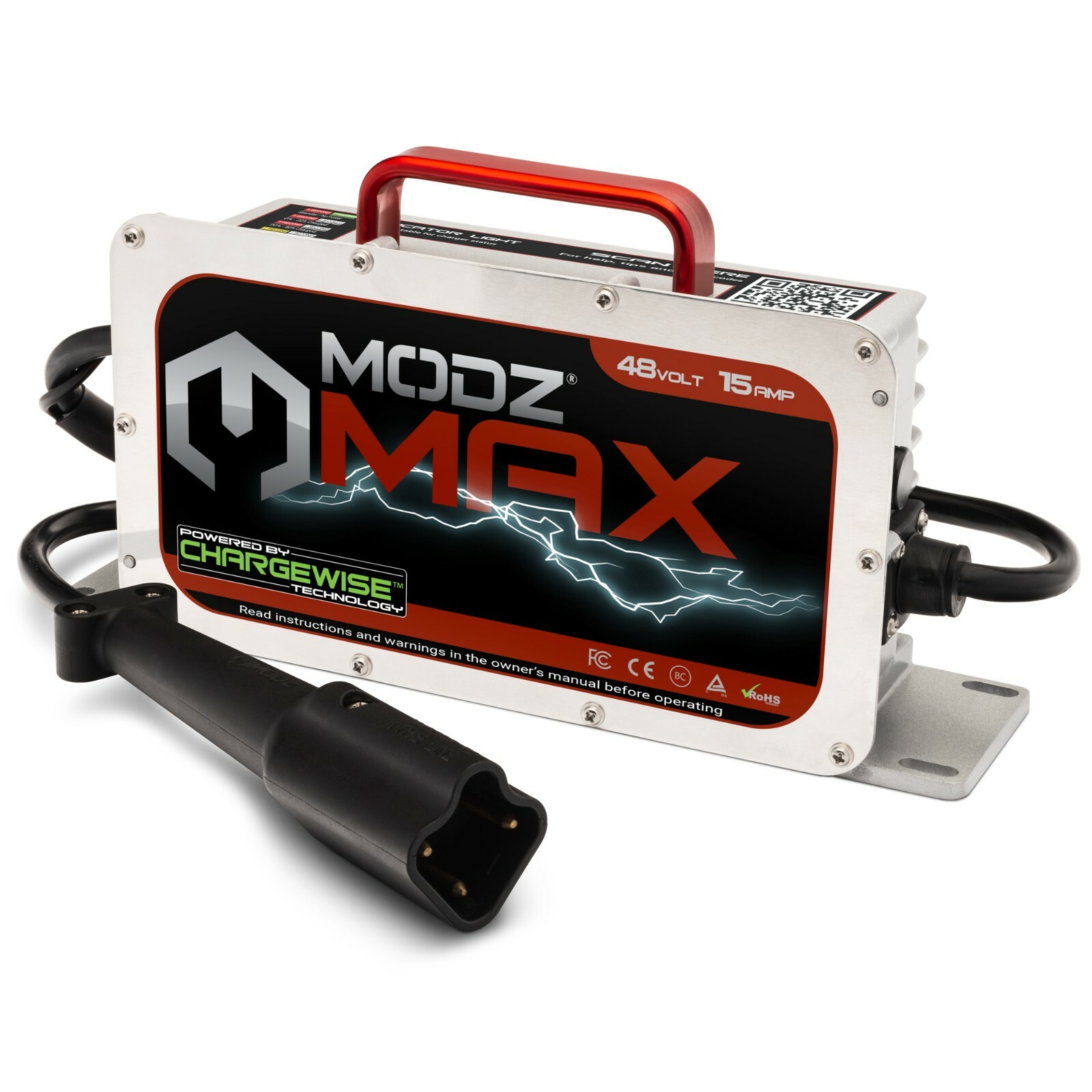 MODZ Max48 15 AMP Yamaha G29 Drive Battery Charger for 48 Volt Golf Carts