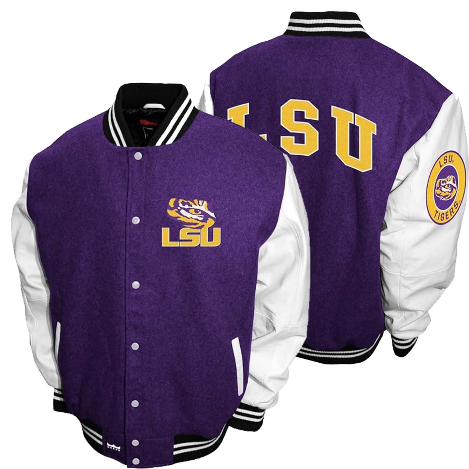 Louisiana State Jacket Vintage University LSU Football Lettermen Varsity Jacket