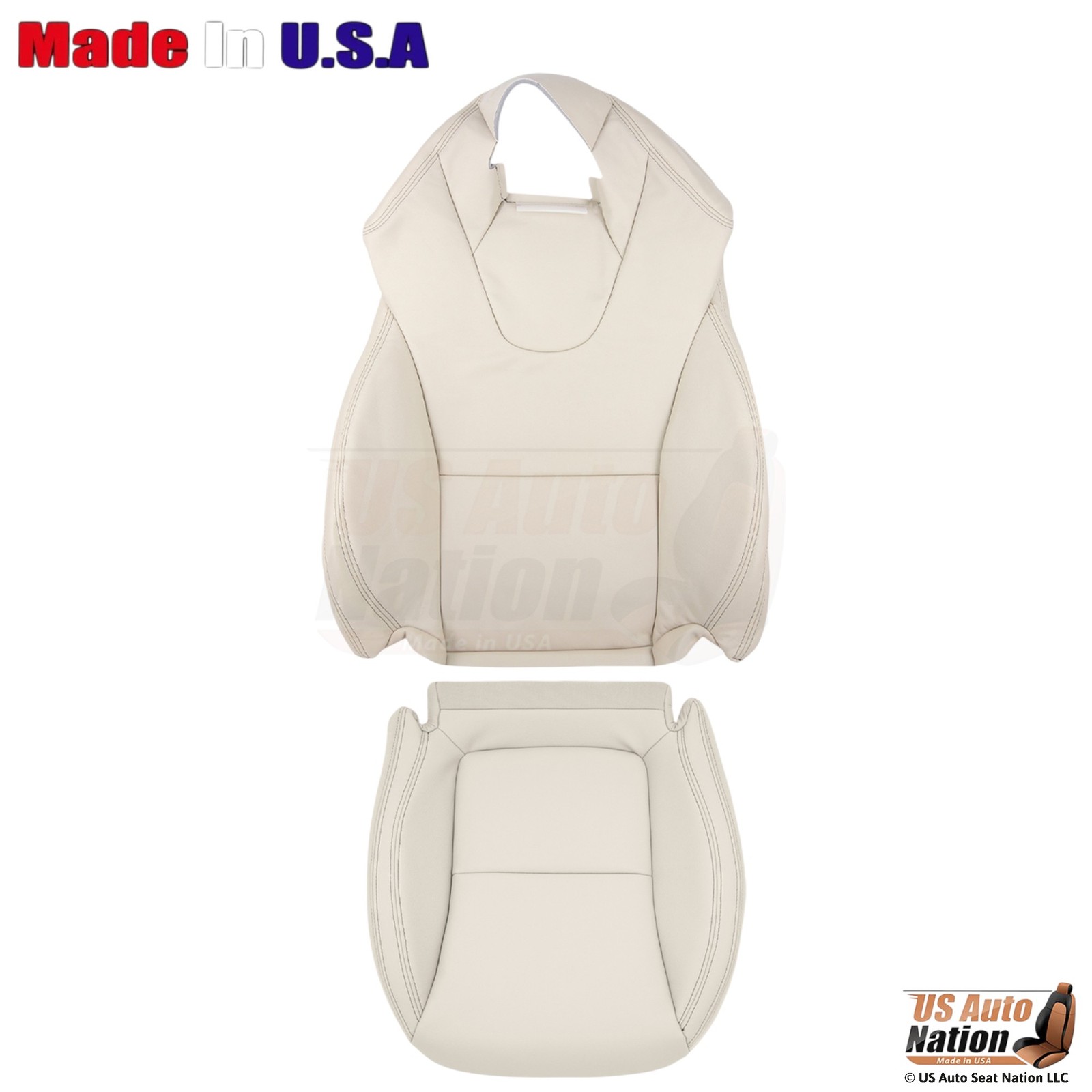2017-2020 For Mercedes-Benz SLC Leatherette Driver Replacement Seat Covers Beige