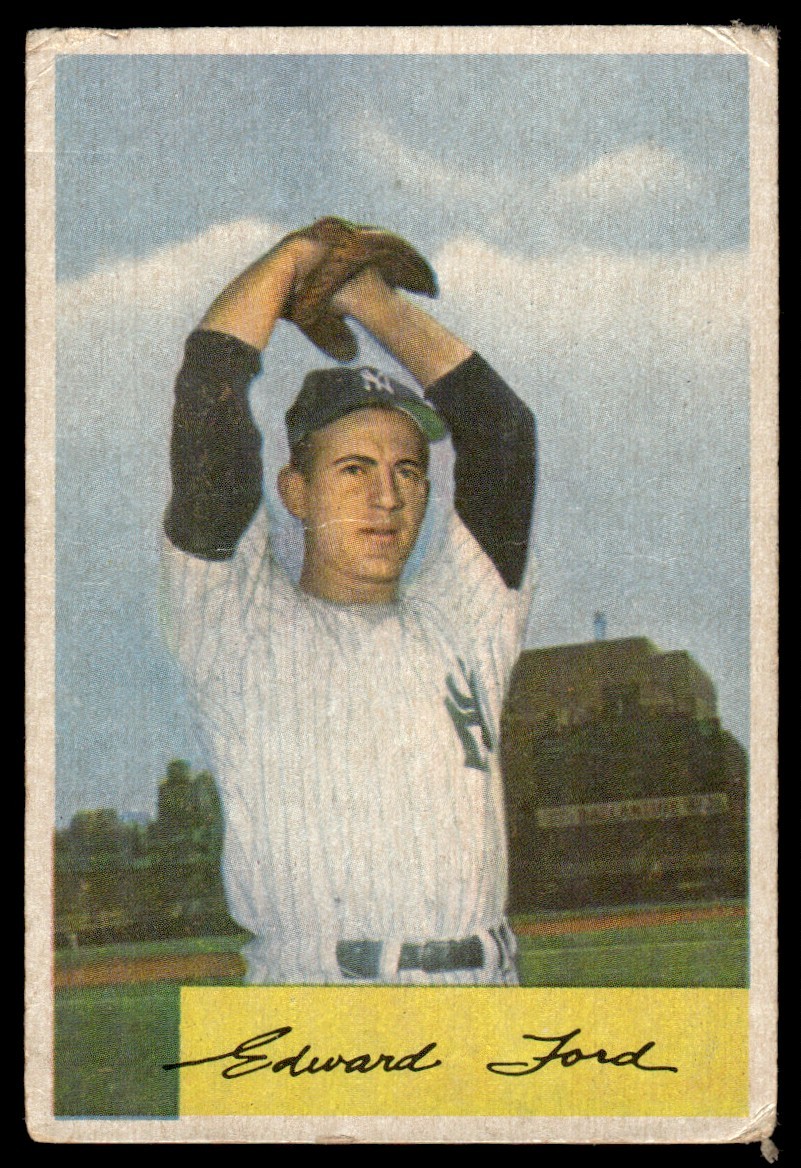 1954 Bowman Whitey Ford New York Yankees #177