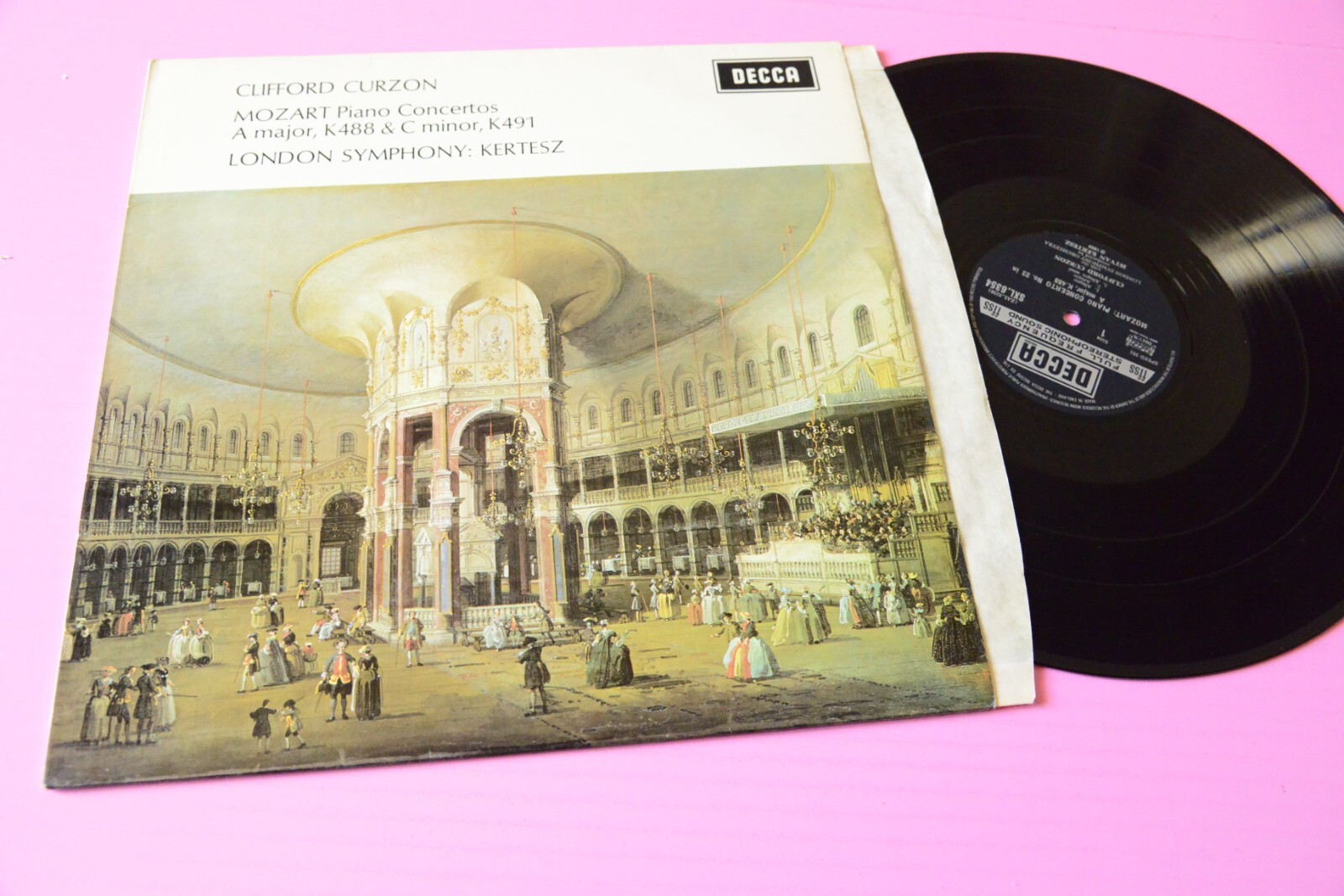 Mozart Curzon LP Piano Concertos K488 Decca SXL EX+ Stereo Classica