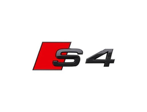 Gloss Black S4 Trunk Emblem Rear Badge Decal For Audi Gloss Black S4 Trunk Emblem Rear Badge Decal For Audi