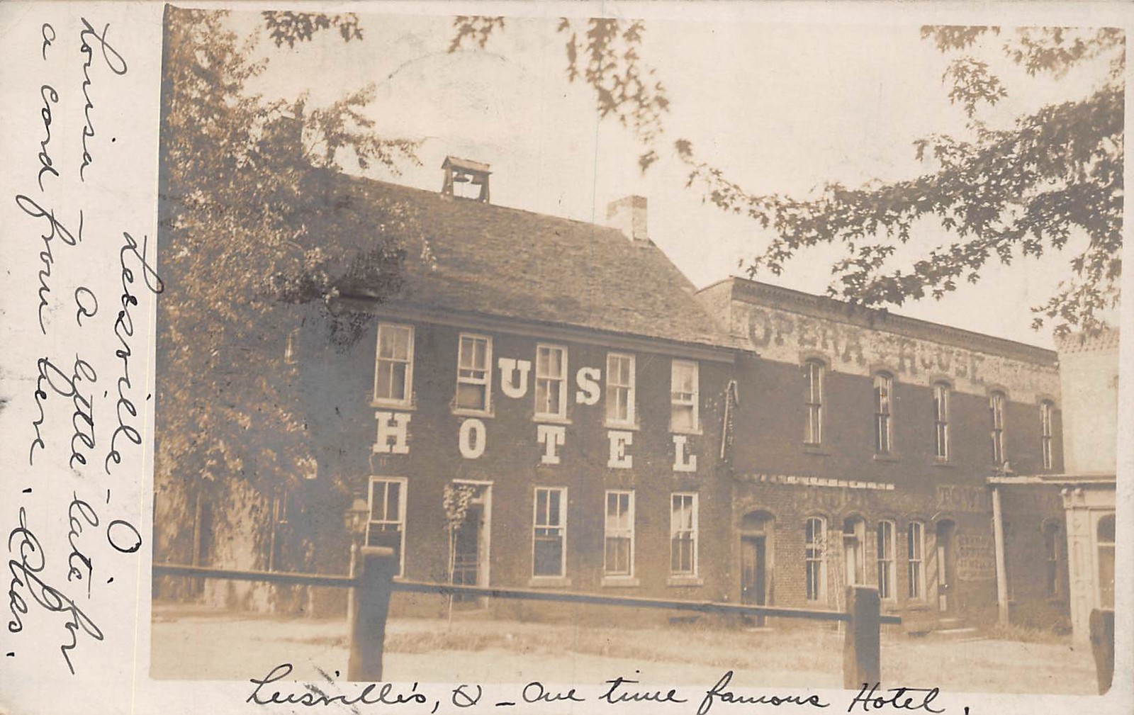 ZC1/ Leesville Ohio RPPC Postcard c1910 Carroll County Opera House Hotel 109 ZC1/ Leesville Ohio RPPC Postcard c1910 Carroll County Opera House Hotel 109
