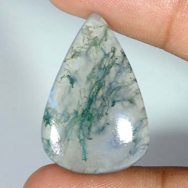 100% NATURAL Green Moss Agate Transparent Oval Cabochon Loose Gemstone DFG3252