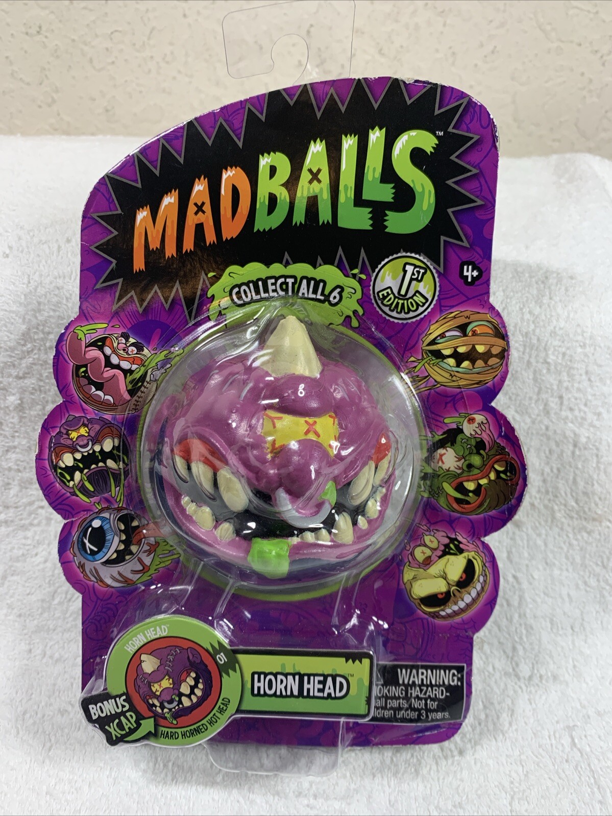 MADBALLS 1st Edition HORN HEAD Rare 2016 Just Play SERIES 1 Sealed More InStore MADBALLS 1st Edition HORN HEAD Rare 2016 Just Play SERIES 1 Sealed More InStore