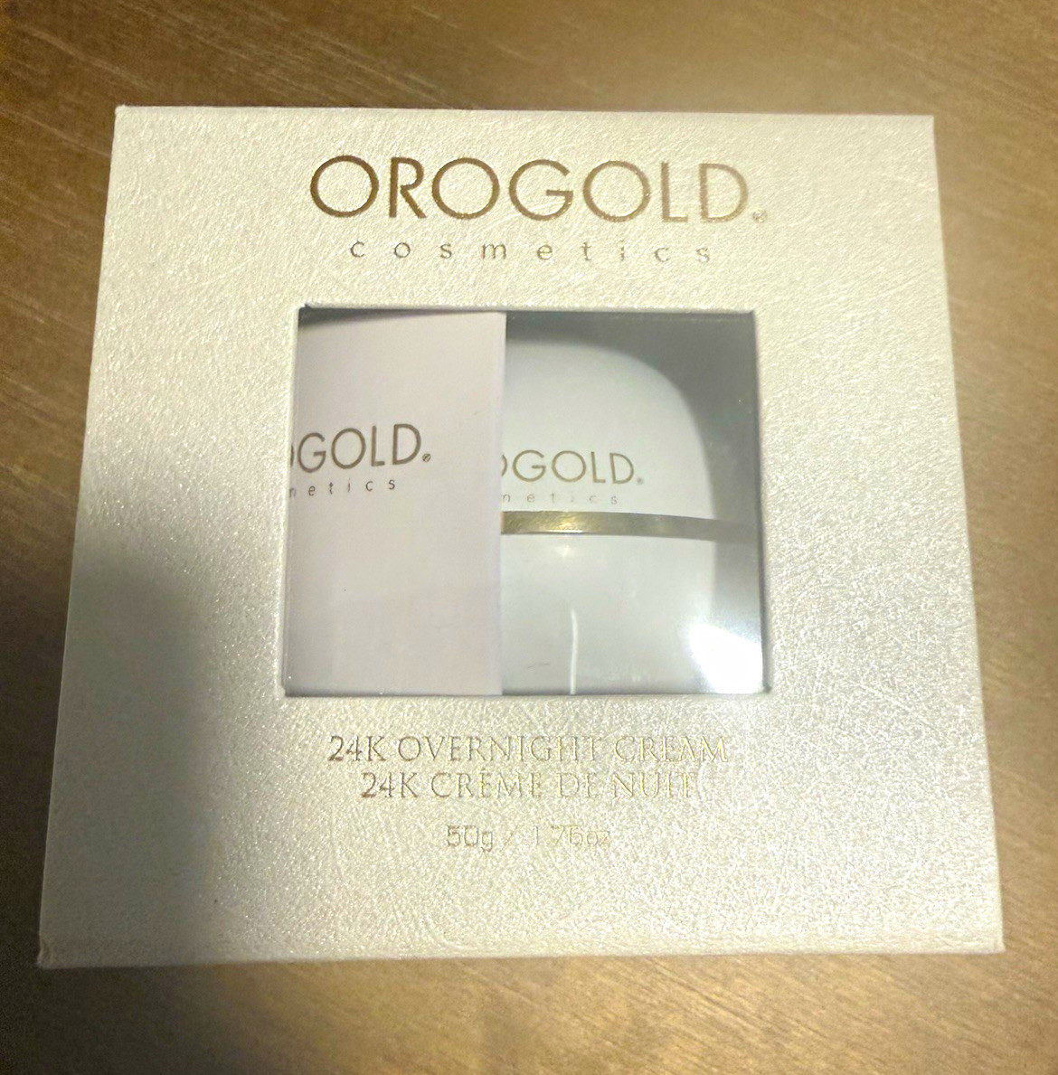 OROGOLD Cosmetics 24K White Gold Night Treatment Face Cream 1.76 oz Vitamins