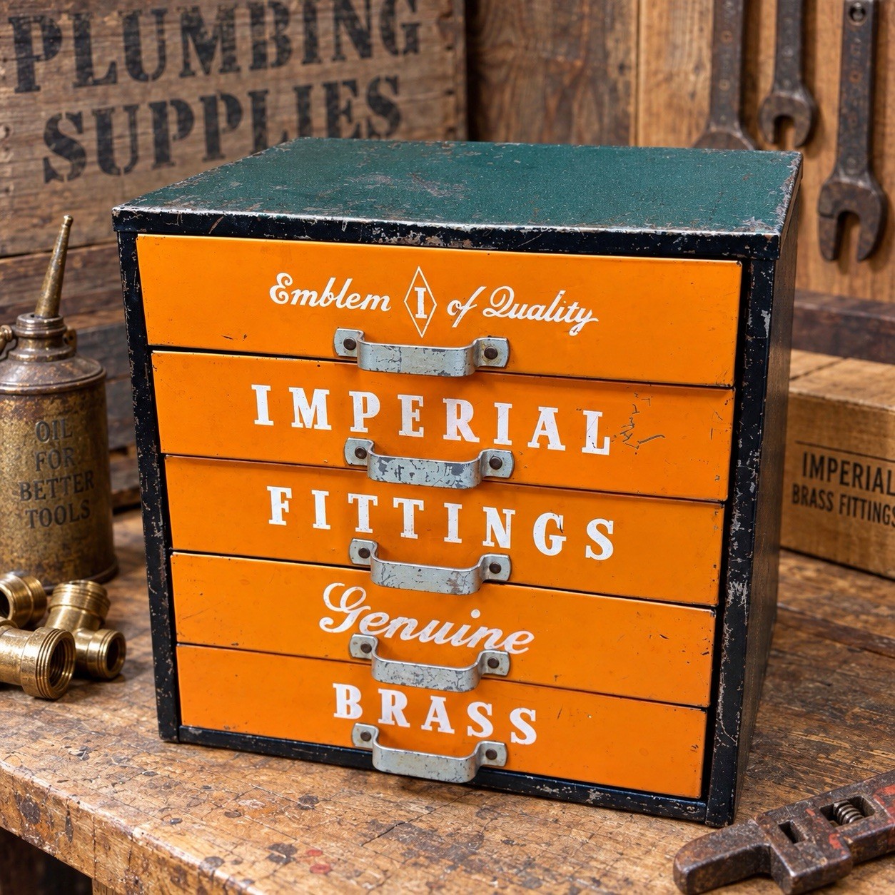Antique Vintage 5 Drawer Cabinet Pull Organizer Imperial Brass Fittings Shop Antique Vintage 5 Drawer Cabinet Pull Organizer Imperial Brass Fittings Shop
