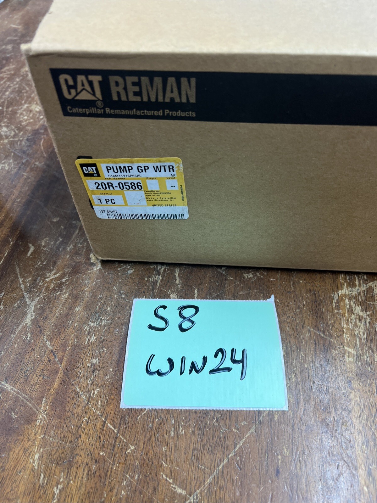CATERPILLAR GP Water Pump Reman 20R-0586