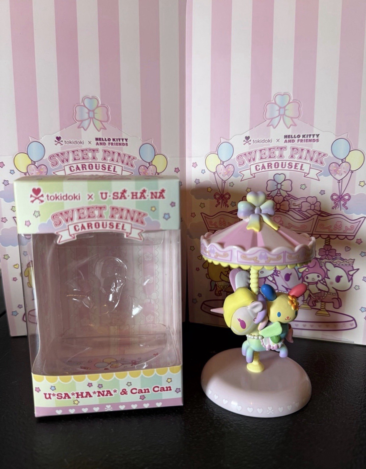 Tokidoki X Hello Kitty & Friends Sweet Pink Carousel U•SA•HA•NA Special Edition Tokidoki X Hello Kitty & Friends Sweet Pink Carousel U•SA•HA•NA Special Edition