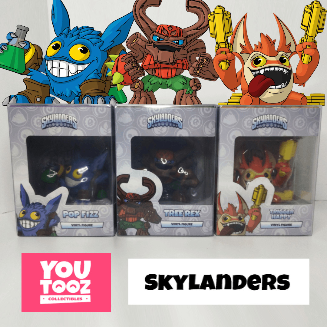 Youtooz Skylanders ENTIRE 0-2 Set *RARE Youtooz Skylanders ENTIRE 0-2 Set *RARE