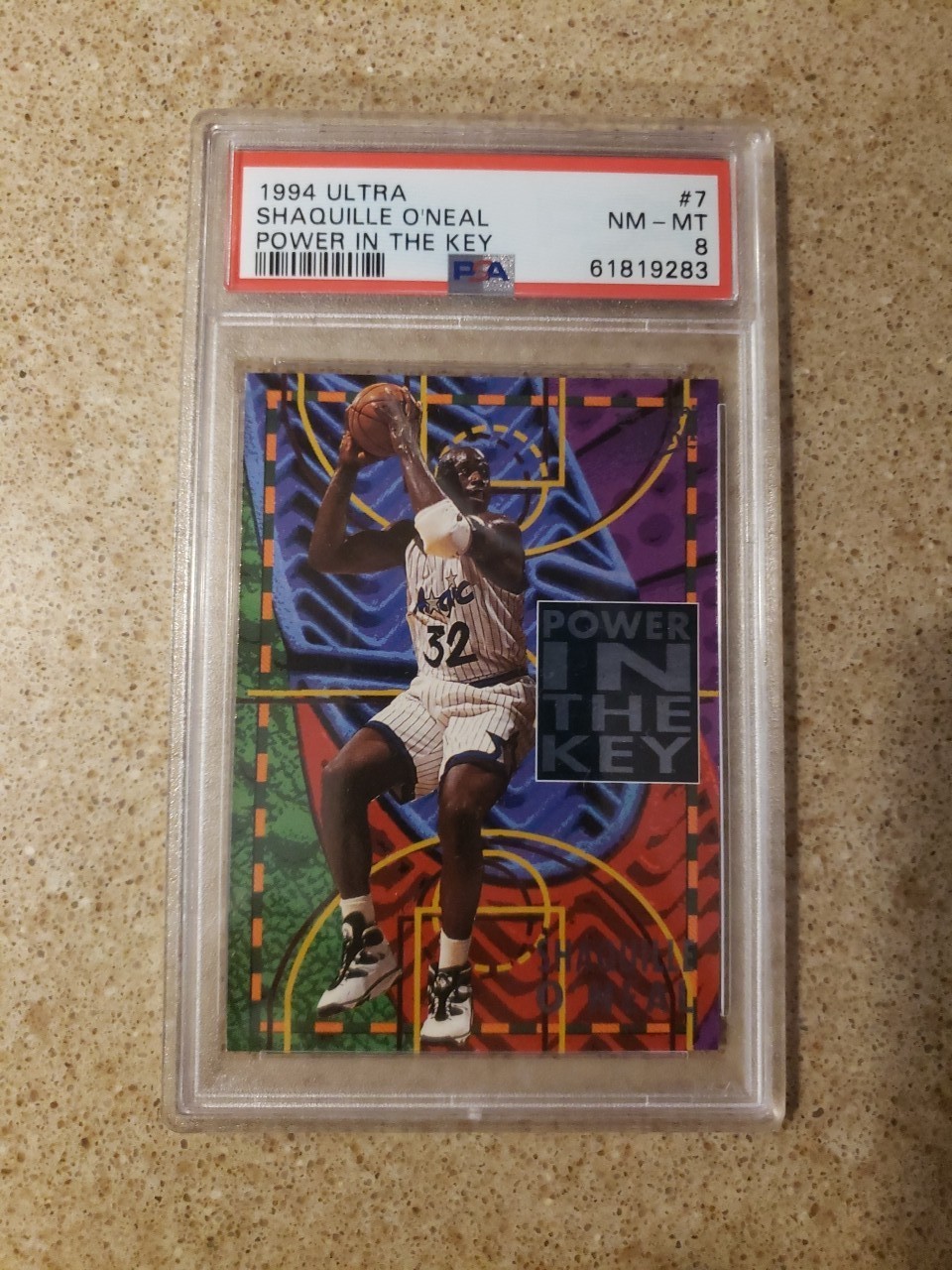 🏀1994-95 Fleer Ultra Power in the Key Shaquille O'Neal PSA 8 NM-MT 🏀1994-95 Fleer Ultra Power in the Key Shaquille O'Neal PSA 8 NM-MT