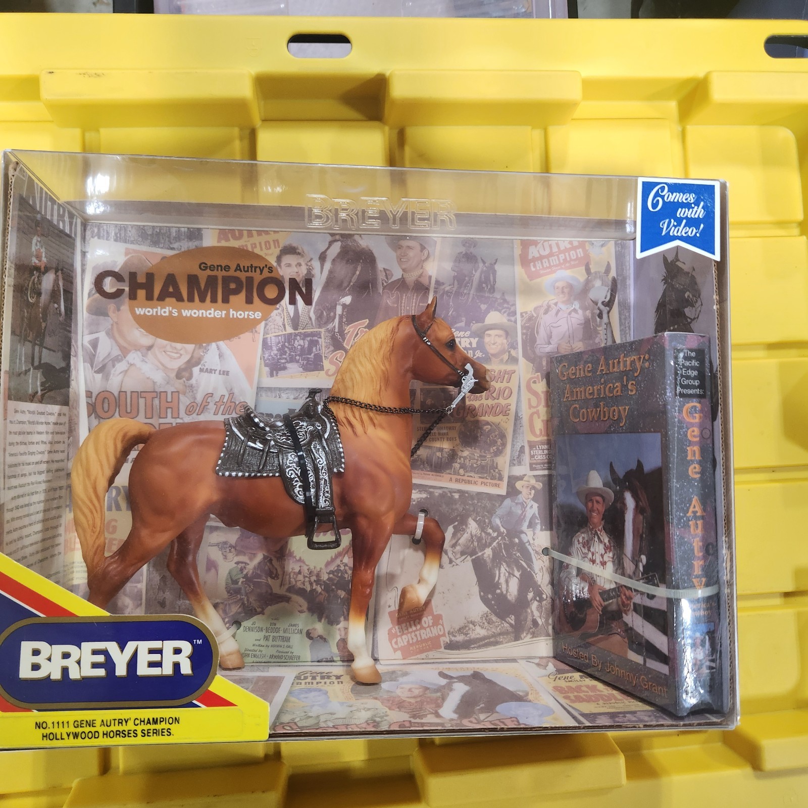 Breyer Gene Autry\'s CHAMPION Hollywood Horses With VHS New In Box Cm