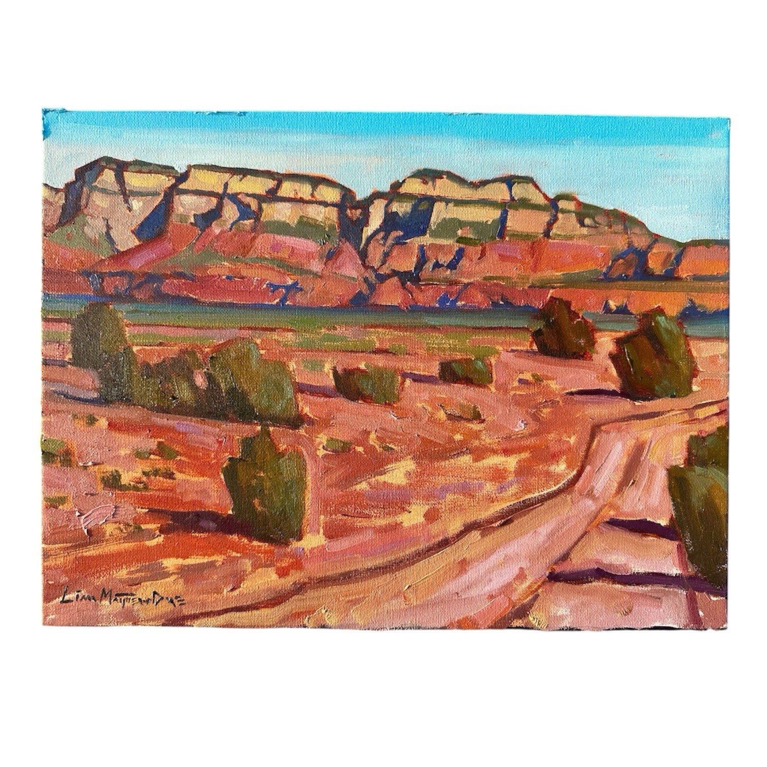 Original Western Landscape Painting Sedona Arizona Signed 12x16 Art Gift