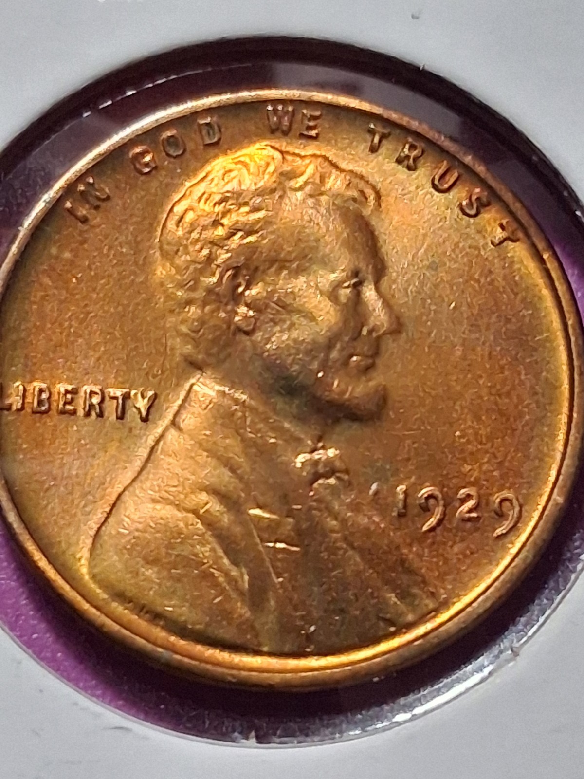 1929-P LINCOLN CENT MS/ BU/ RED. 1929-P LINCOLN CENT MS/ BU/ RED.