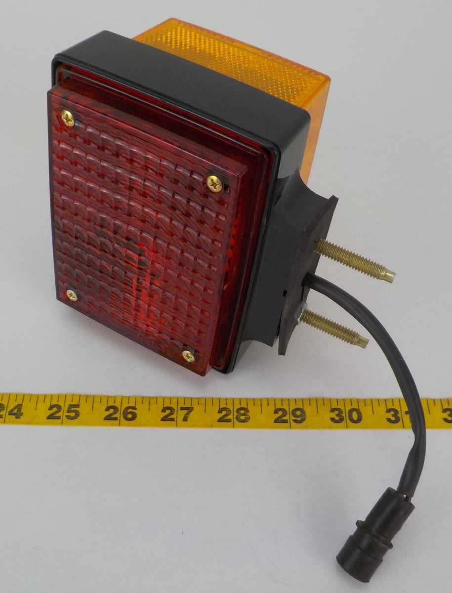 New Napa Lighting Truck-Lite Pedestal Red & Amber Lights Black Housing 12V 70357