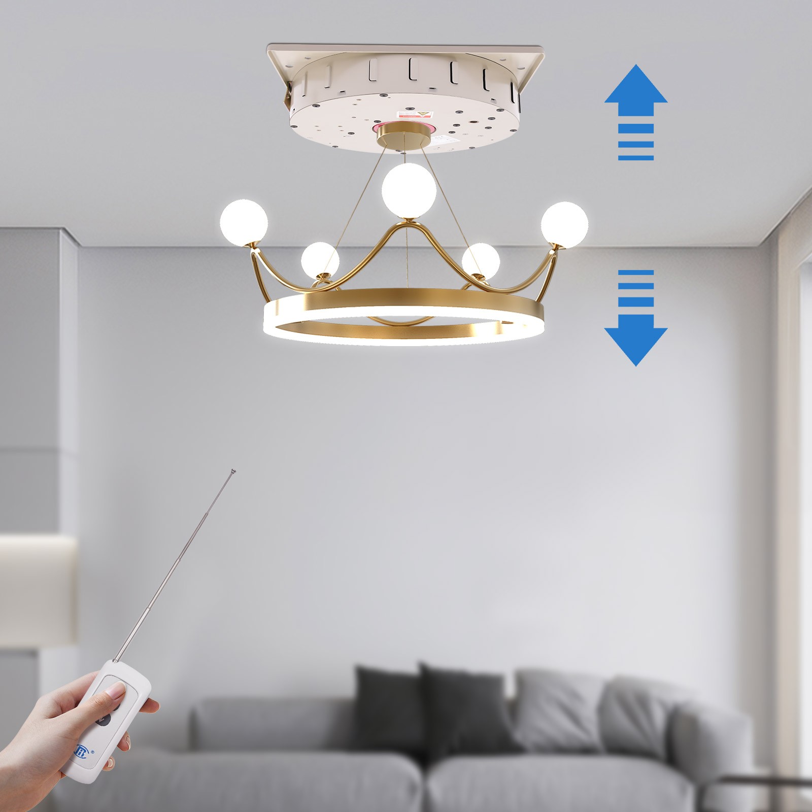 110lbs Electric Chandelier Hoist Lifter Pendant Lamp Lifting Hoist System 50kg