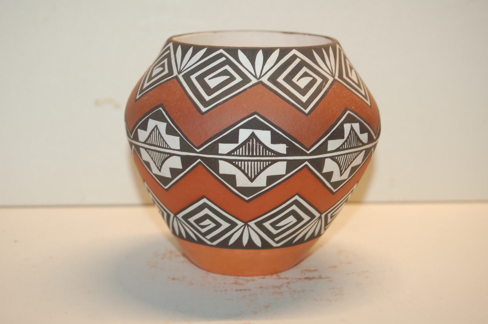 Acoma Pueblo, Daniel Lucario, 3.5 x 3.75 Acoma Pueblo, Daniel Lucario, 3.5 x 3.75