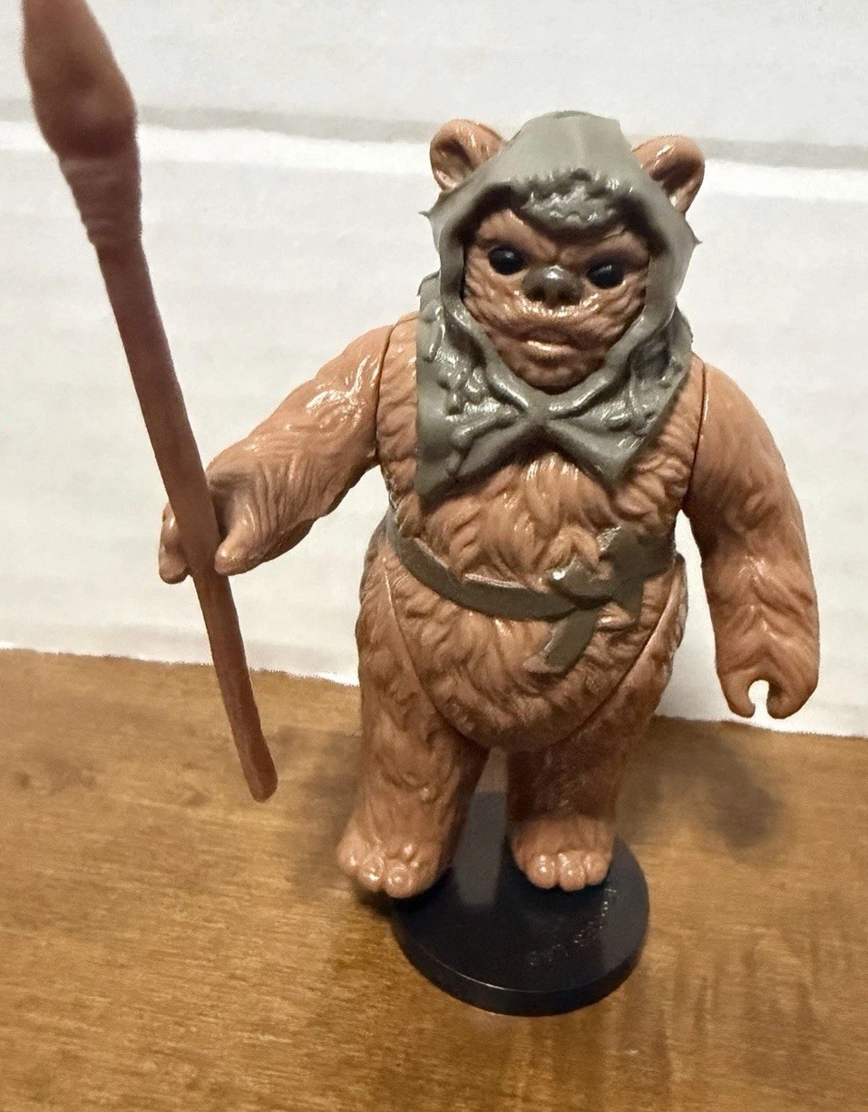 Vintage 1985 Kenner Star Wars Last 17 Romba Ewok Complete Hood Spear Nm Nice*101