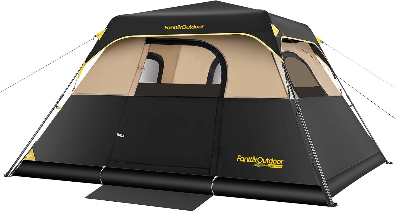 FanttikOutdoor Camping Tent 6 Person Instant Cabin Tent Setup in 60 Seconds FanttikOutdoor Camping Tent 6 Person Instant Cabin Tent Setup in 60 Seconds