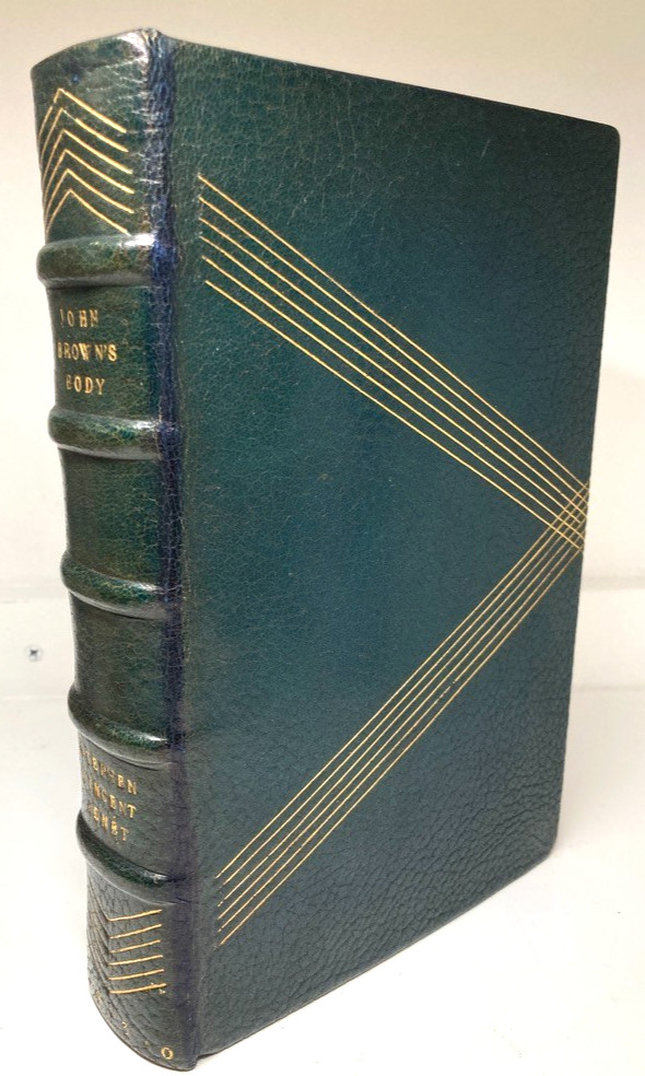 1930 John Brown\'s Body Benet Daugherty Art Deco Morocco Leather Fine Binding