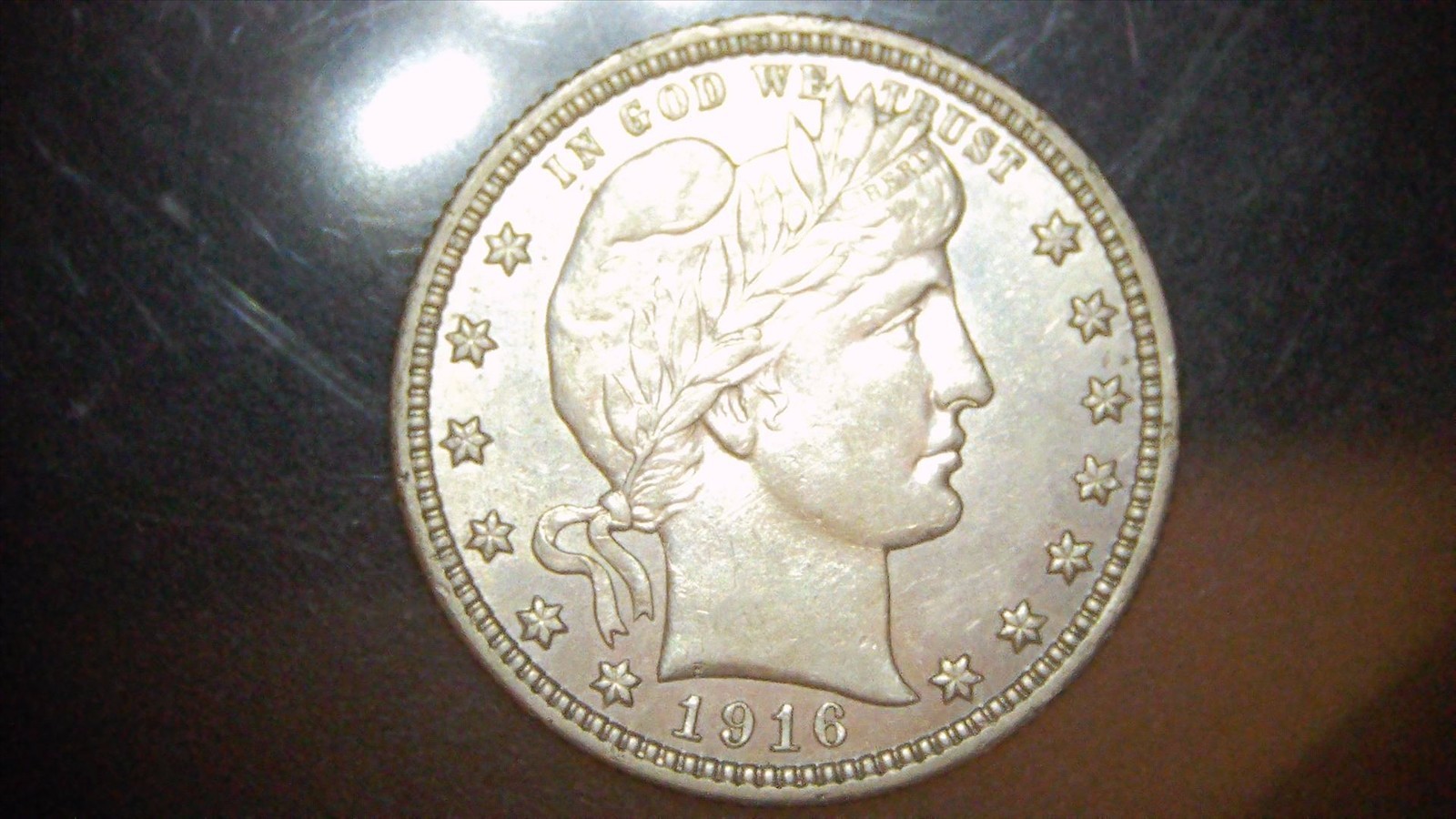 1916 Barber Quarter AU Very nice
