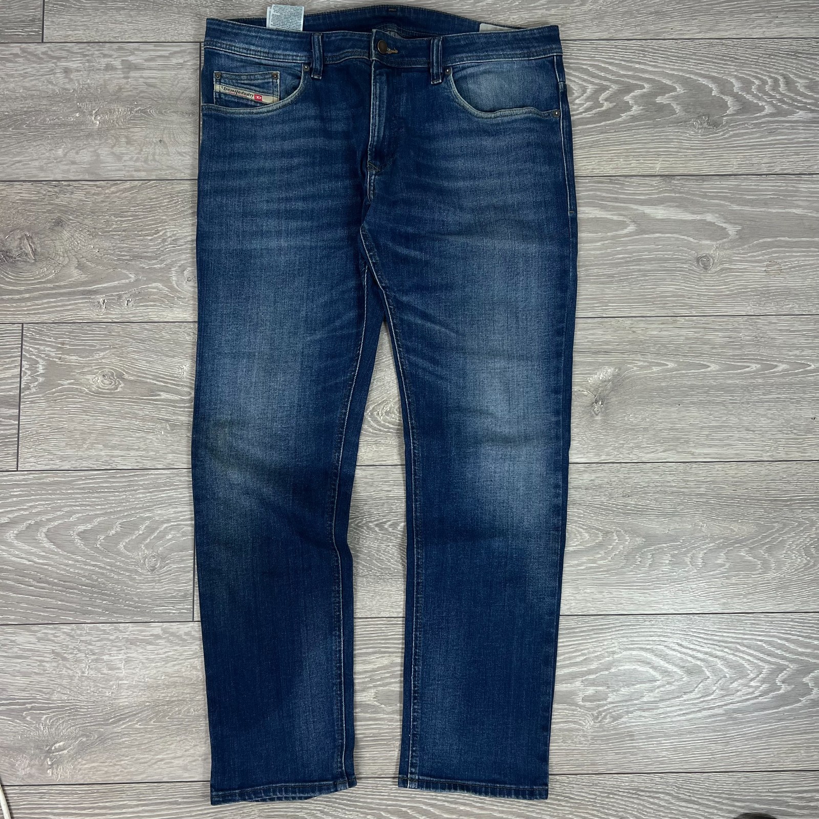 Diesel Mens Jeans W36 L32 Thavar-XP Blue Denim Slim Skinny Medium Wash