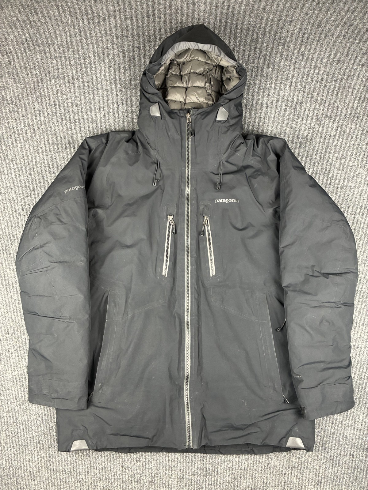 Patagonia Primo Down Jacket Mens Medium Black Goretex 30473 Ski Snow Recco Patagonia Primo Down Jacket Mens Medium Black Goretex 30473 Ski Snow Recco