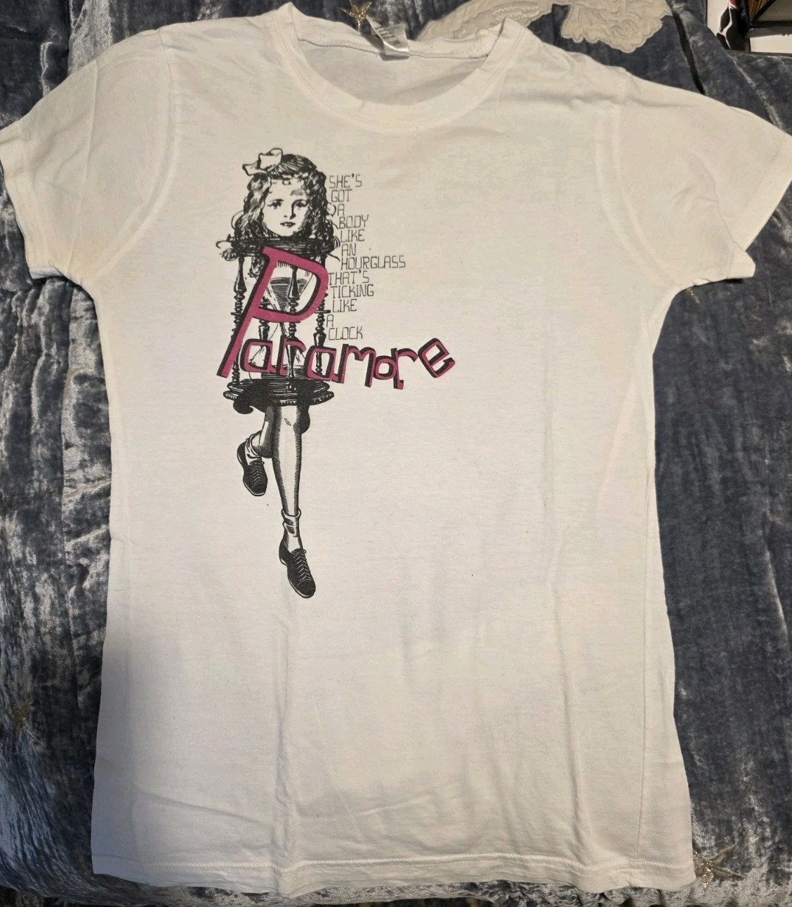 Vintage 2007 Paramore Band Misery Business Tour Classic Reprint T-shirt S383