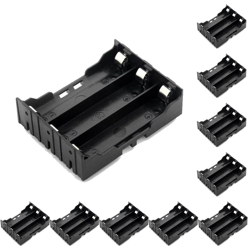 For 18650 Power Bank Case 3 Slot Battery Holder DIY Hard Pins Storage 10Pcs/set For 18650 Power Bank Case 3 Slot Battery Holder DIY Hard Pins Storage 10Pcs/set