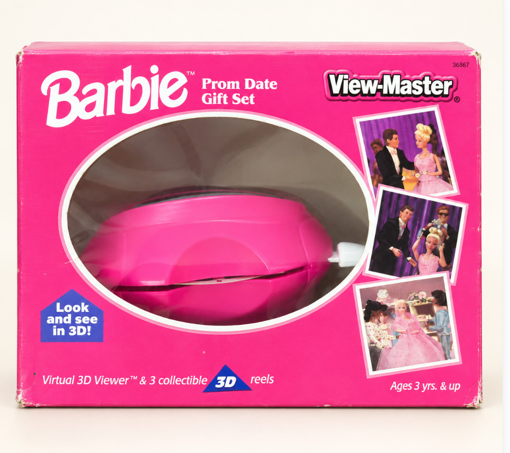 Barbie Prom Date View-Master 3D Viewer Gift Set Boxed Reels Unverified 36667